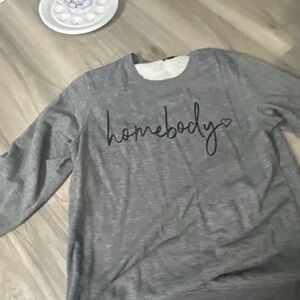 Homebody Crewneck Sweater - Gray